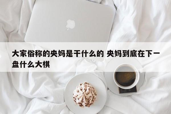 大家俗称的央妈是干什么的 央妈到底在下一盘什么大棋