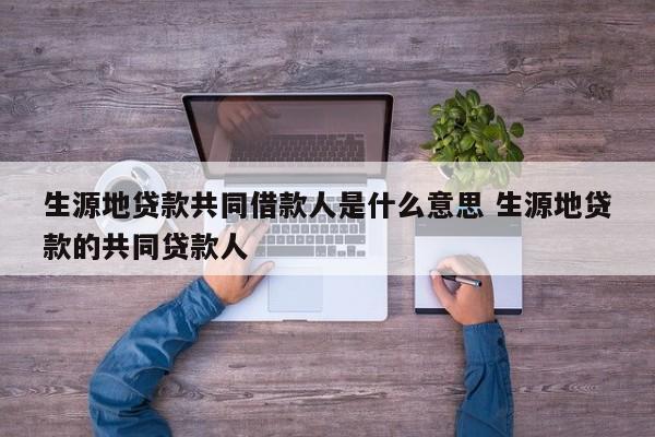 生源地贷款共同借款人是什么意思 生源地贷款的共同贷款人